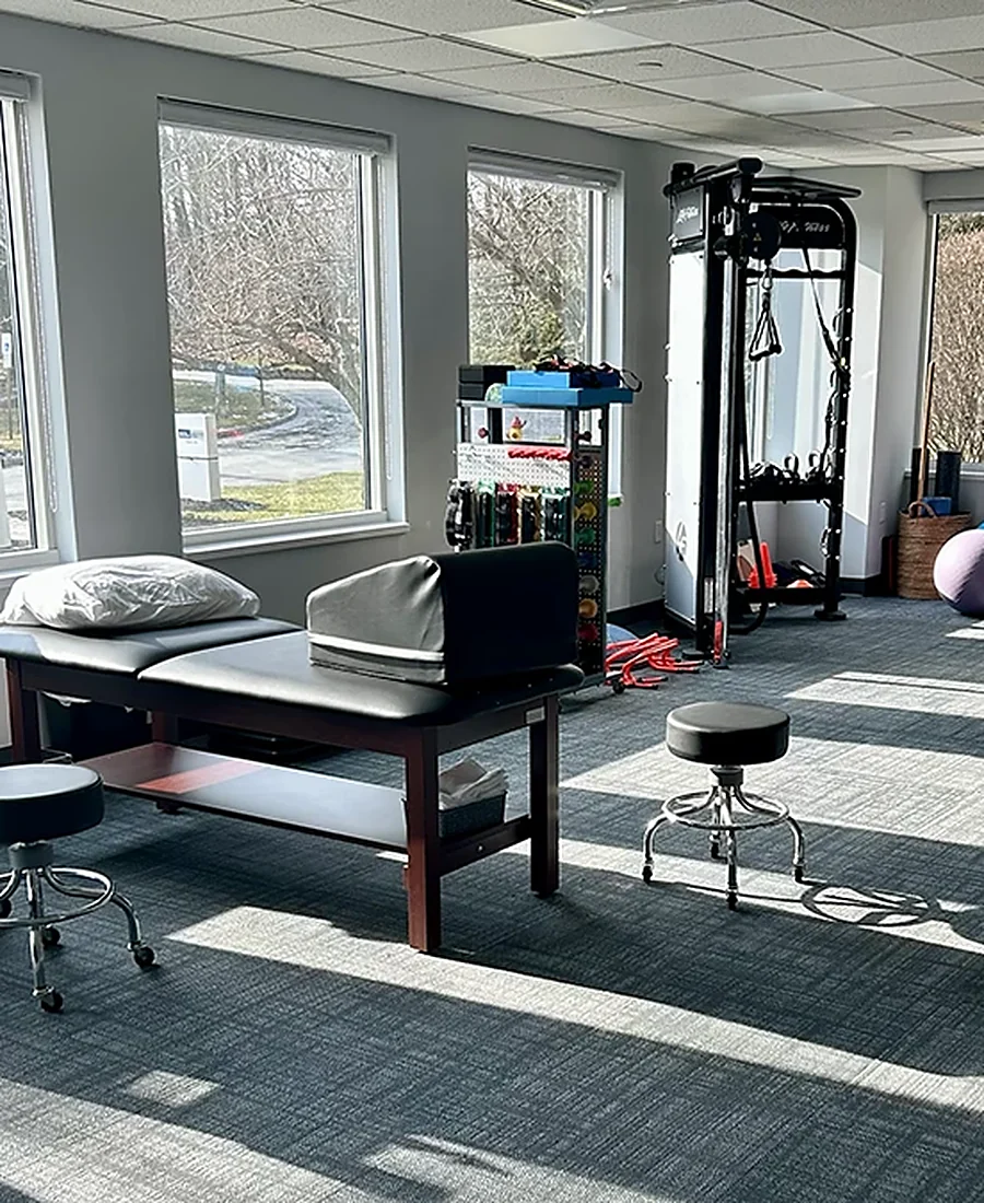 The gym and conditioning floor at Carroll Physical Therapy in Mountain Lakes, NJ